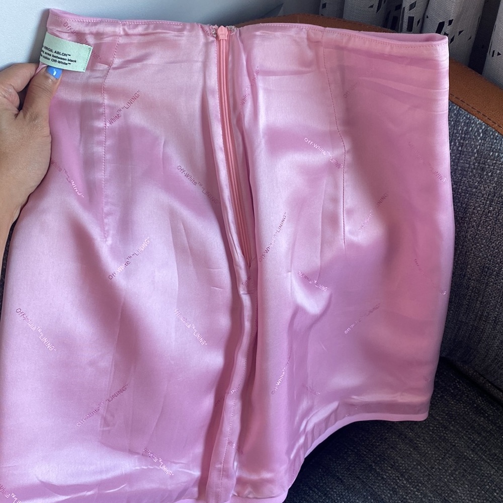 Off-White Mini “Skirt” in “Pink” - Size 42 NWOT - Picture 8 of 13